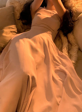 Vestidos midi vintage sem mangas para mulheres