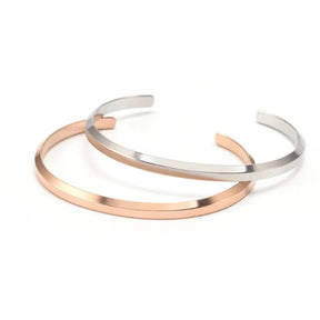 Pulseira masculina de aço inoxidável, cor prata