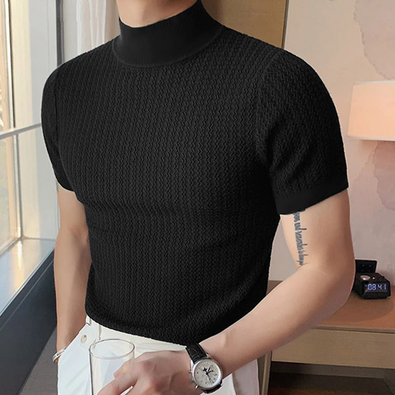 Camisa Casual Streetwear Texturizada – Estilo Coreano Moderno