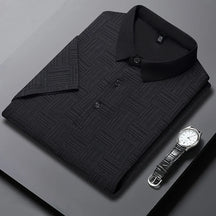 Camisa polo masculina casual de manga curta