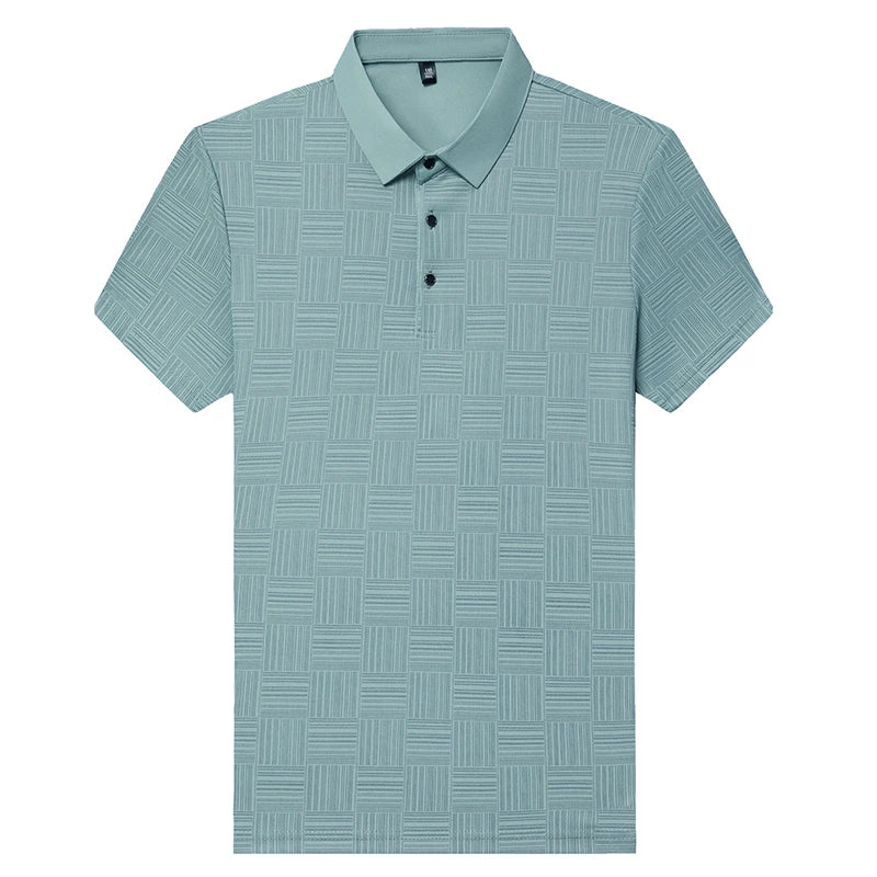 Camisa Polo Masculina Casual de Manga Curta – Estilo Coreano Leve e Sofisticado