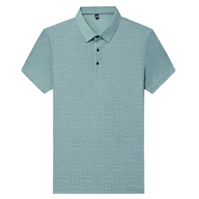 Camisa polo masculina casual de manga curta