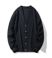 Suéter Cardigan Masculino Coreano – Estilo Casual e Atemporal