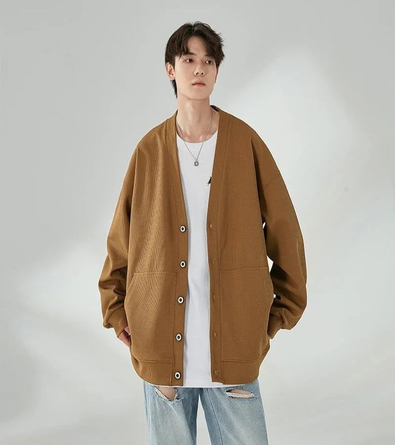 Suéter Cardigan Homen Coreano