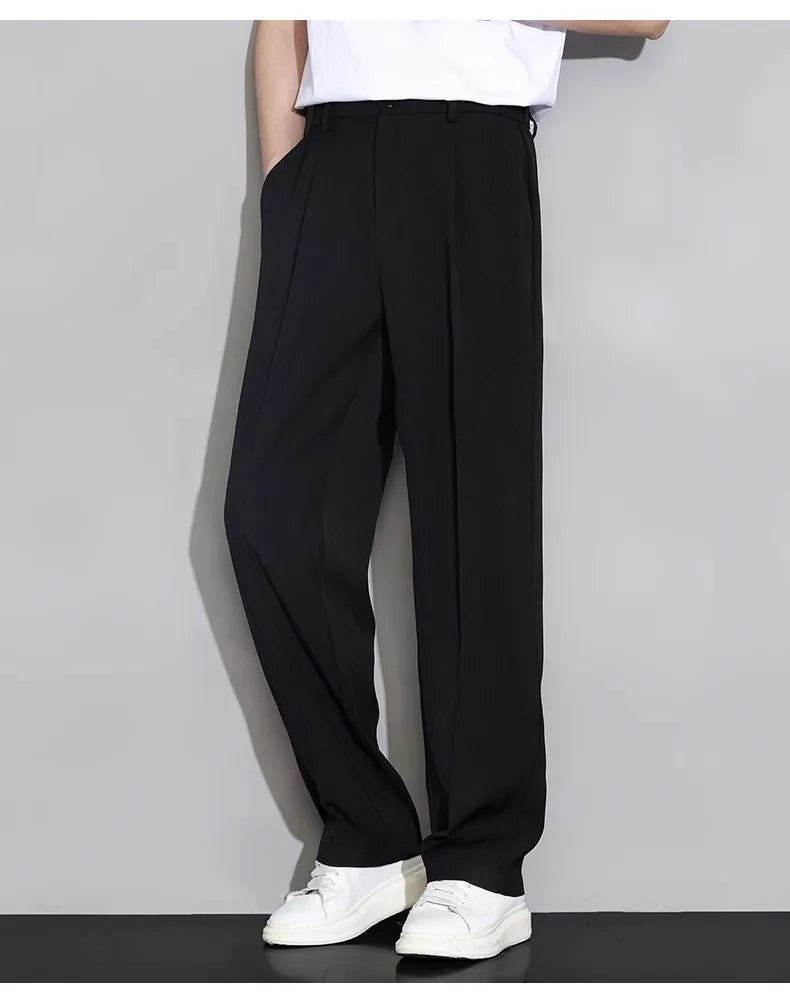 Calça  casual  longa solta