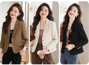 Blazer Manga Longa Escritório Coreano