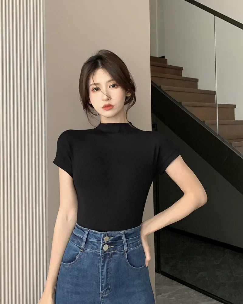 Blusa básica Moda coreana