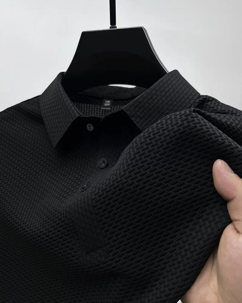 Camisa polo masculina de verão casual