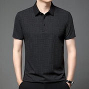 Camisa Polo Masculina Casual de Manga Curta – Estilo Coreano Leve e Sofisticado