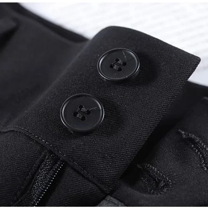 Calça Reta Feminina – Estilo Casual Coreano