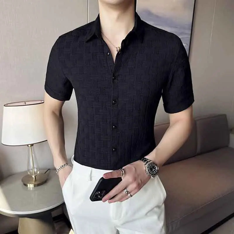 Camisas de verão masculinas Coreia