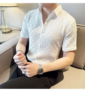 Camisas de verão masculinas Coreia