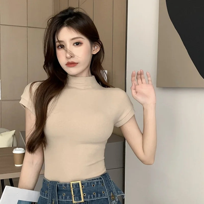 Blusa básica Moda coreana