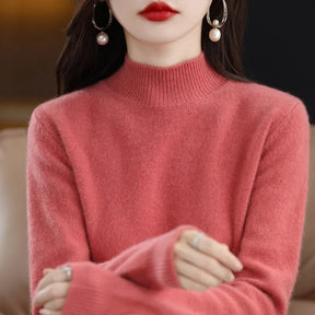 Suéter Gola Média Estilo Coreano Básico -  “Brisa de Inverno”