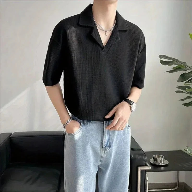 Camisa Polo Casual moda coreana