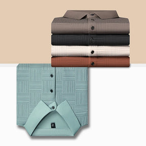 Camisa polo masculina casual de manga curta