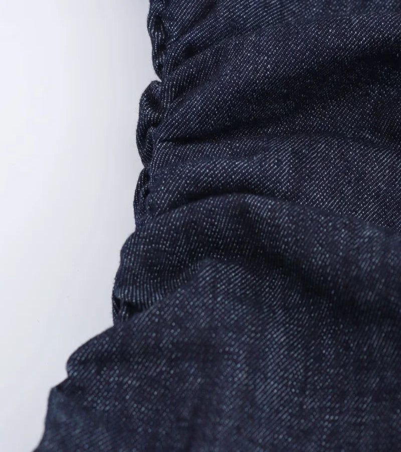 Vestido Jeans Midi Slim com Lapela - Look Seoul Denim Chic