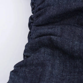 Vestido Jeans Midi Slim com Lapela - Look Seoul Denim Chic