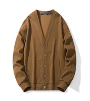 Suéter Cardigan Masculino Coreano – Estilo Casual e Atemporal