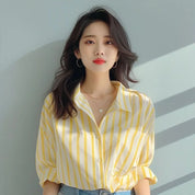 Blusa Listrada Slim KUYING