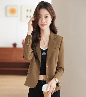 Blazer Manga Longa Escritório Coreano
