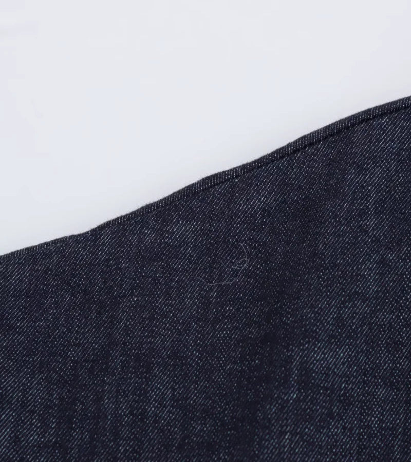 Vestido Jeans Midi Slim com Lapela - Look Seoul Denim Chic