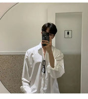 Camisa Masculina Coreana Leve de Luxo