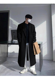 Sobretudo Coreano Masculino Longo