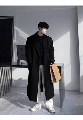 Sobretudo Coreano Masculino Longo