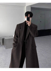 Sobretudo Coreano Masculino Longo