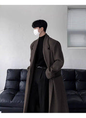 Sobretudo Coreano Masculino Longo