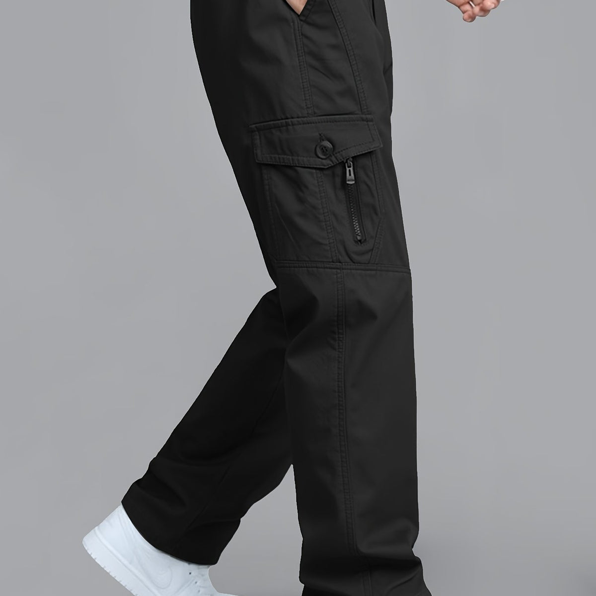 Calça cargo masculina estilo coreano