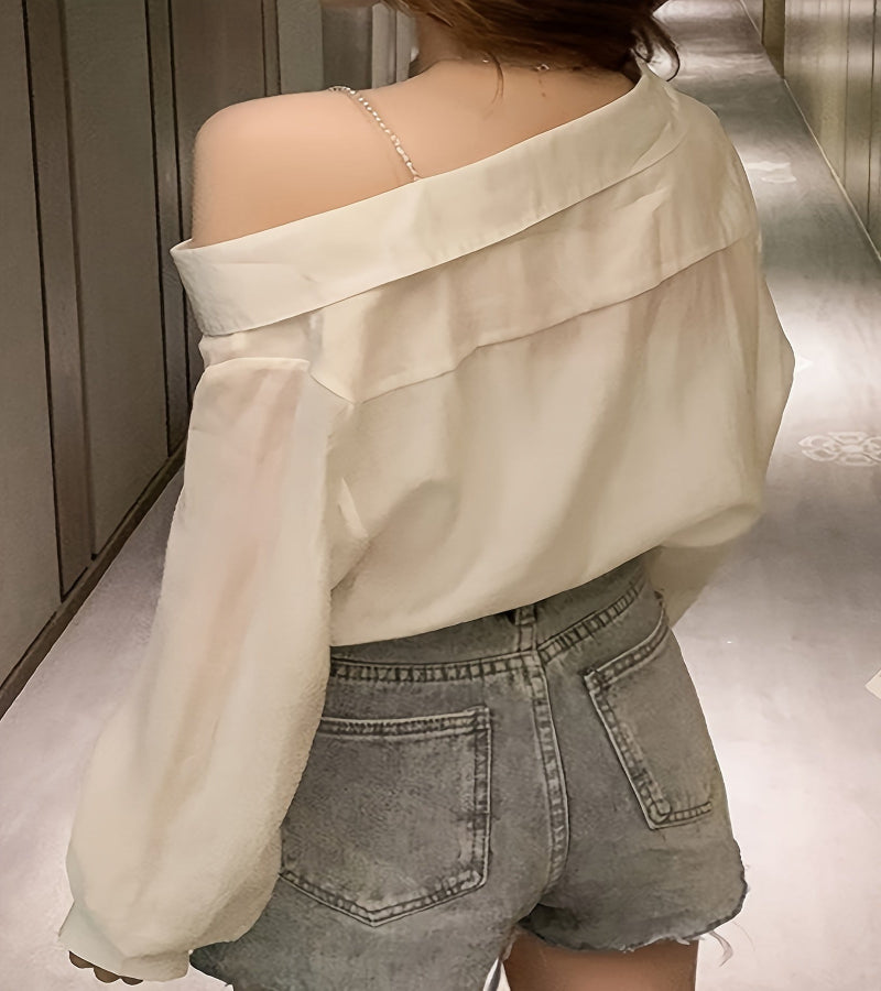 Camisa Ombro a Ombro – Look Seoul Charm