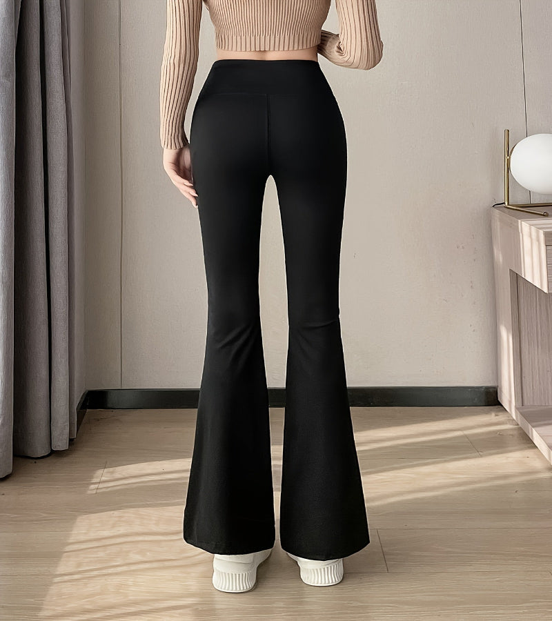 Calça Flare de Cintura Alta Feminina – Elegância e Conforto em um Só Look