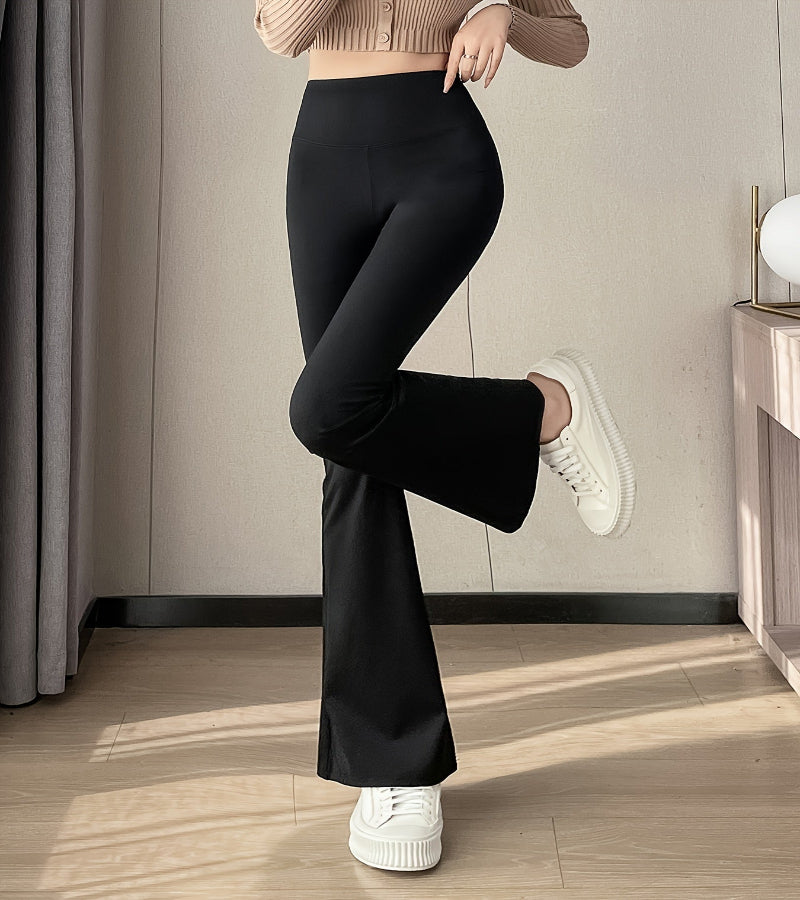Calça Flare de Cintura Alta Feminina – Elegância e Conforto em um Só Look