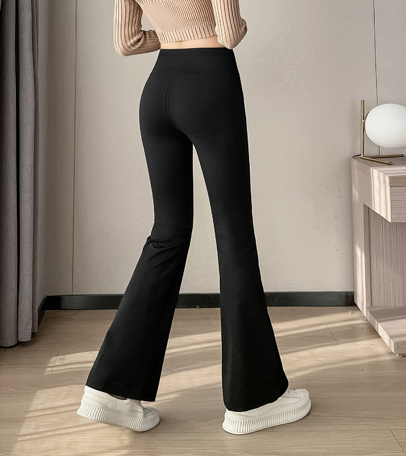 Calça Flare de Cintura Alta Feminina – Elegância e Conforto em um Só Look