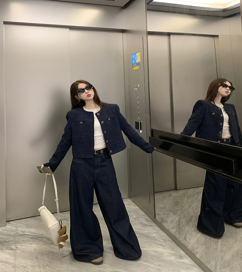 Casaco Curto Chique – Elegância Atemporal com Inspiração Vintage