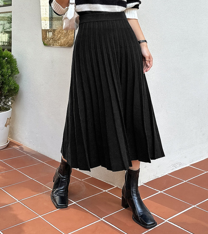 Saia Elanca Plissada Midi