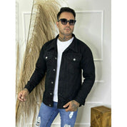Jaqueta Jeans Masculina Azu Destroyer, Rasgada No Estilo