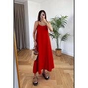 Vestido Duna Longo Air Flow com alça regulável