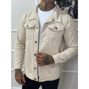 Jaqueta Jeans Masculina Azu Destroyer, Rasgada No Estilo