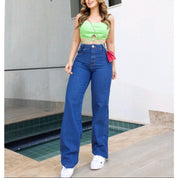 Calça Jeans Feminina Wide Leg pantalona