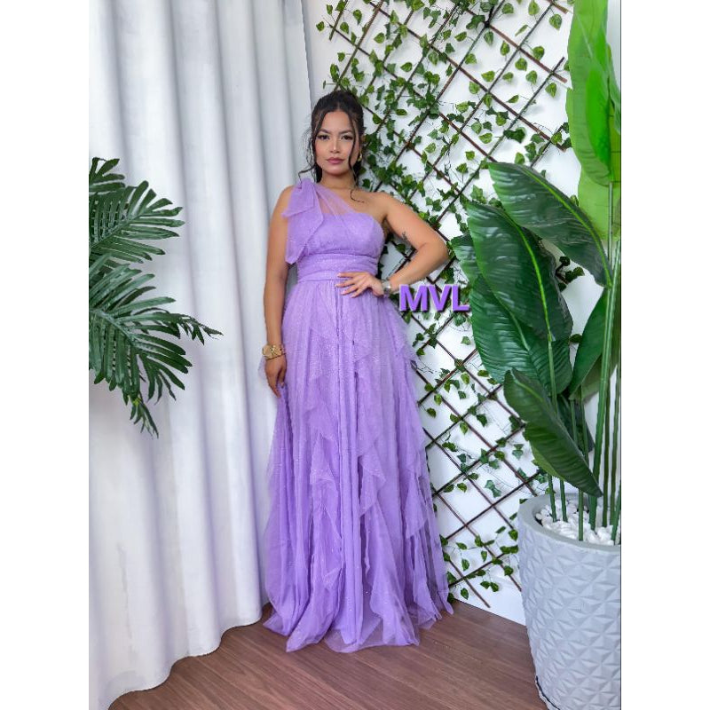 vestido com brilho ideal para casamentos .convidadas.formandas .fe9sta de gala (Grbt)