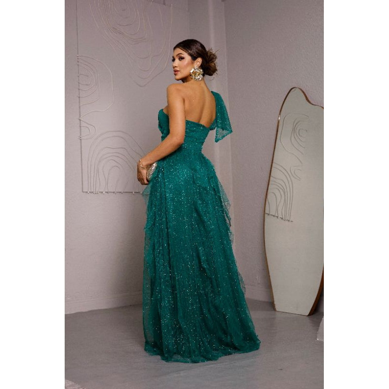 vestido com brilho ideal para casamentos .convidadas.formandas .fe9sta de gala (Grbt)