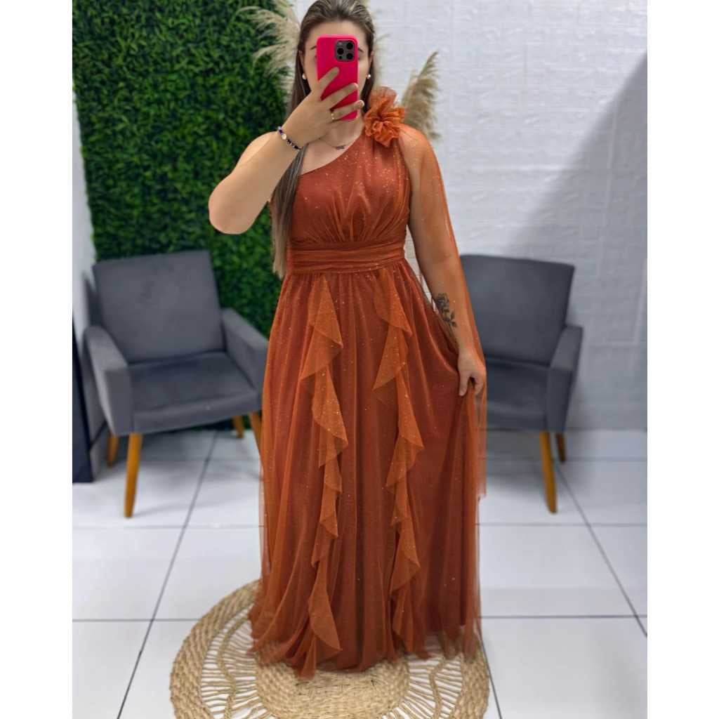 vestido brilhoso esmeralda elegante un hombro luxouso ideal para festas  madrinhas convidadas formandas noivas