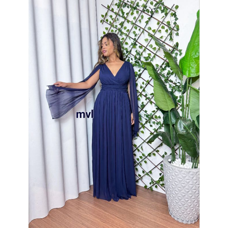 vestido maria tule liso ideal para casamentos.comvidadas.festa de gala con ótimo caimento.