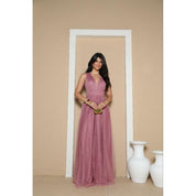 vestido femenino  brilhoso ideal para festa elegante S.C