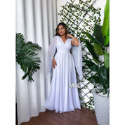vestido maria tule liso ideal para casamentos.comvidadas.festa de gala con ótimo caimento.