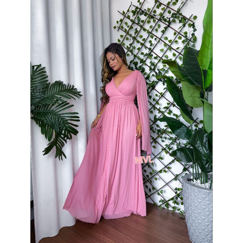 vestido maria tule liso ideal para casamentos.comvidadas.festa de gala con ótimo caimento.