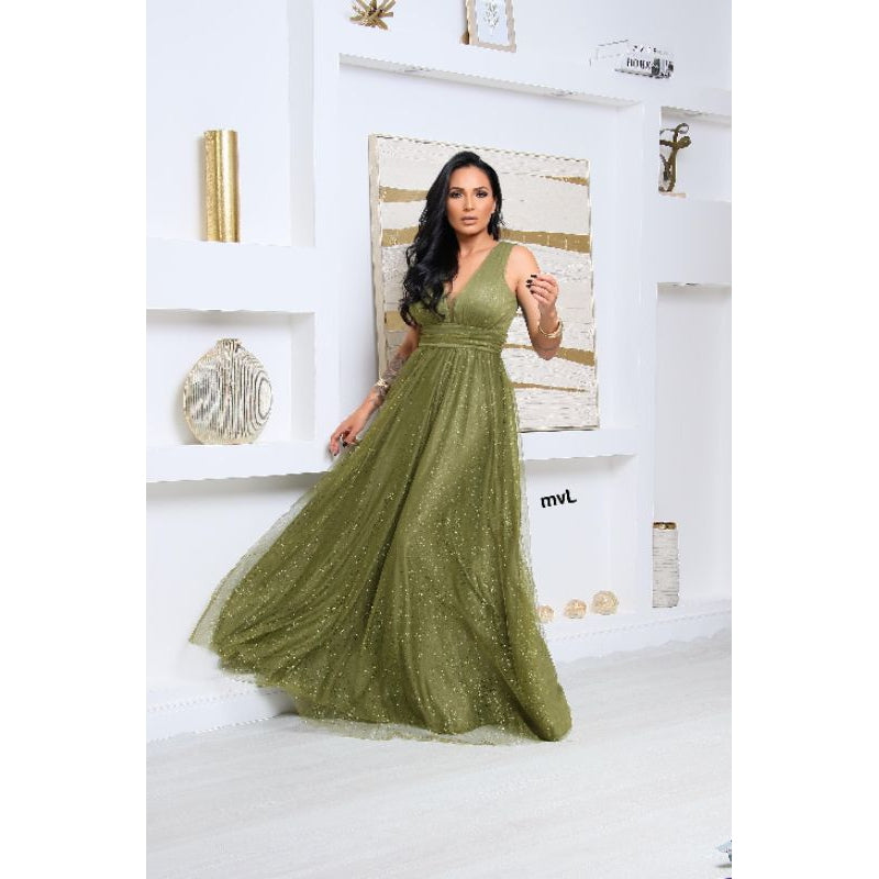 vestido femenino  brilhoso ideal para festa elegante S.C